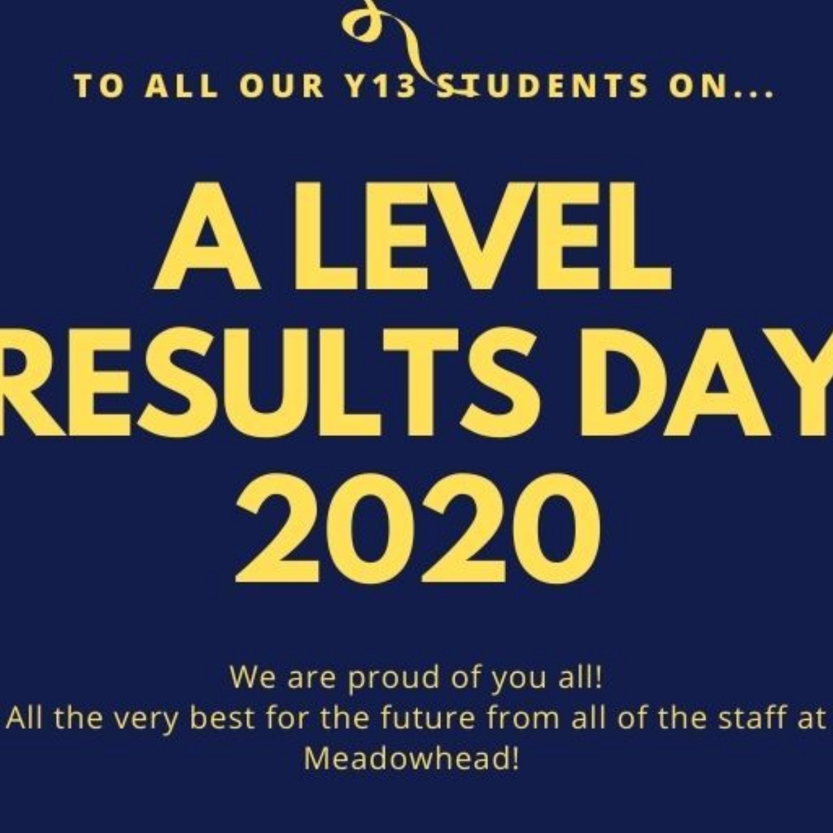 A Level results day 2020 Meadowhead School